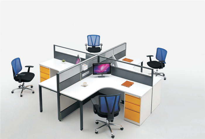 LK013 60厚+30厚鋼架屏風系列職員臺